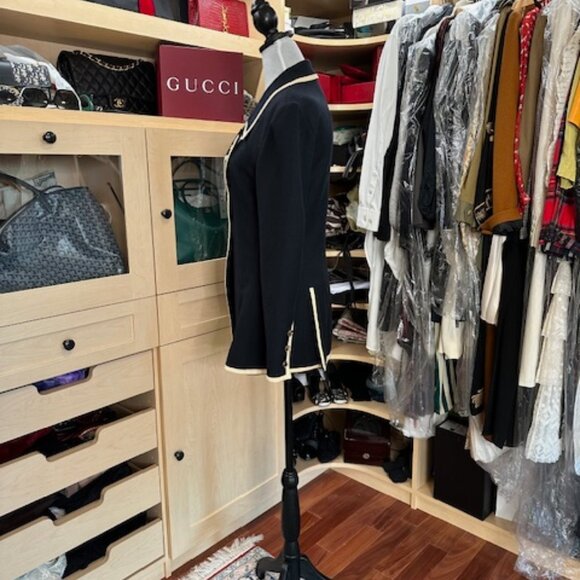 Karl Lagerfeld Navy Blue Blazer Size 38 - Picture 2 of 9